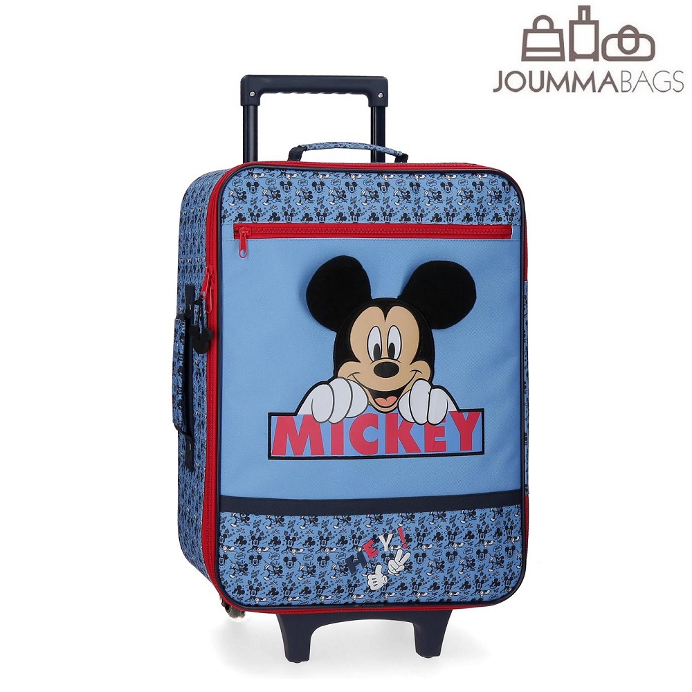 Lasten matkalaukku Mickey Mouse Hey sininen