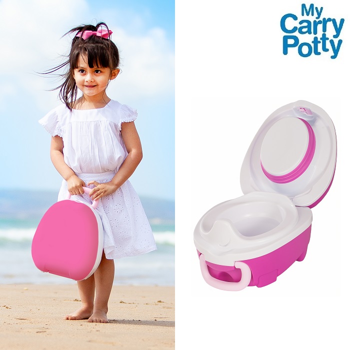 Kannettava matkapotta My Carry Potty vaaleanpunainen