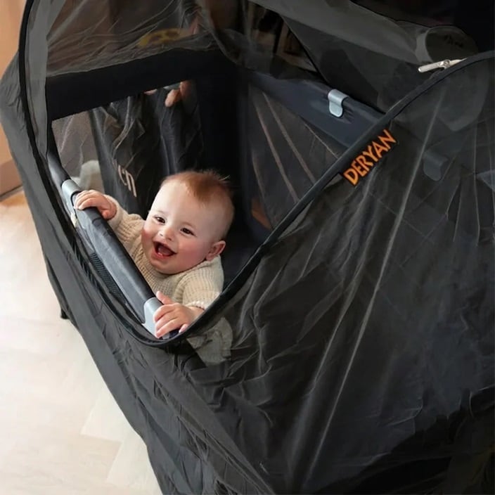 Hyttysverkko & Pimennysverho Sänkyyn - Deryan Mosquito Net & Night Cover