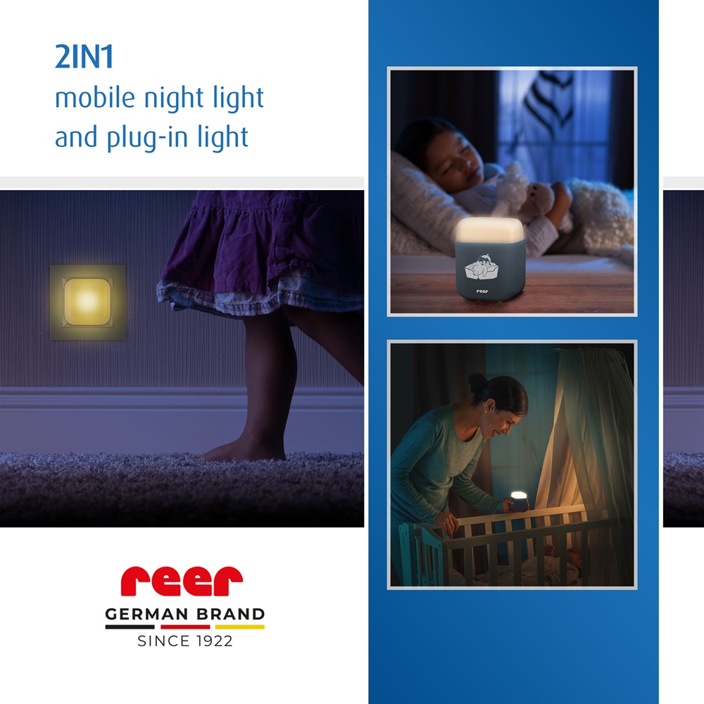 Lasten Yövalo - Reer Sleeplight 2-in-1 Blue