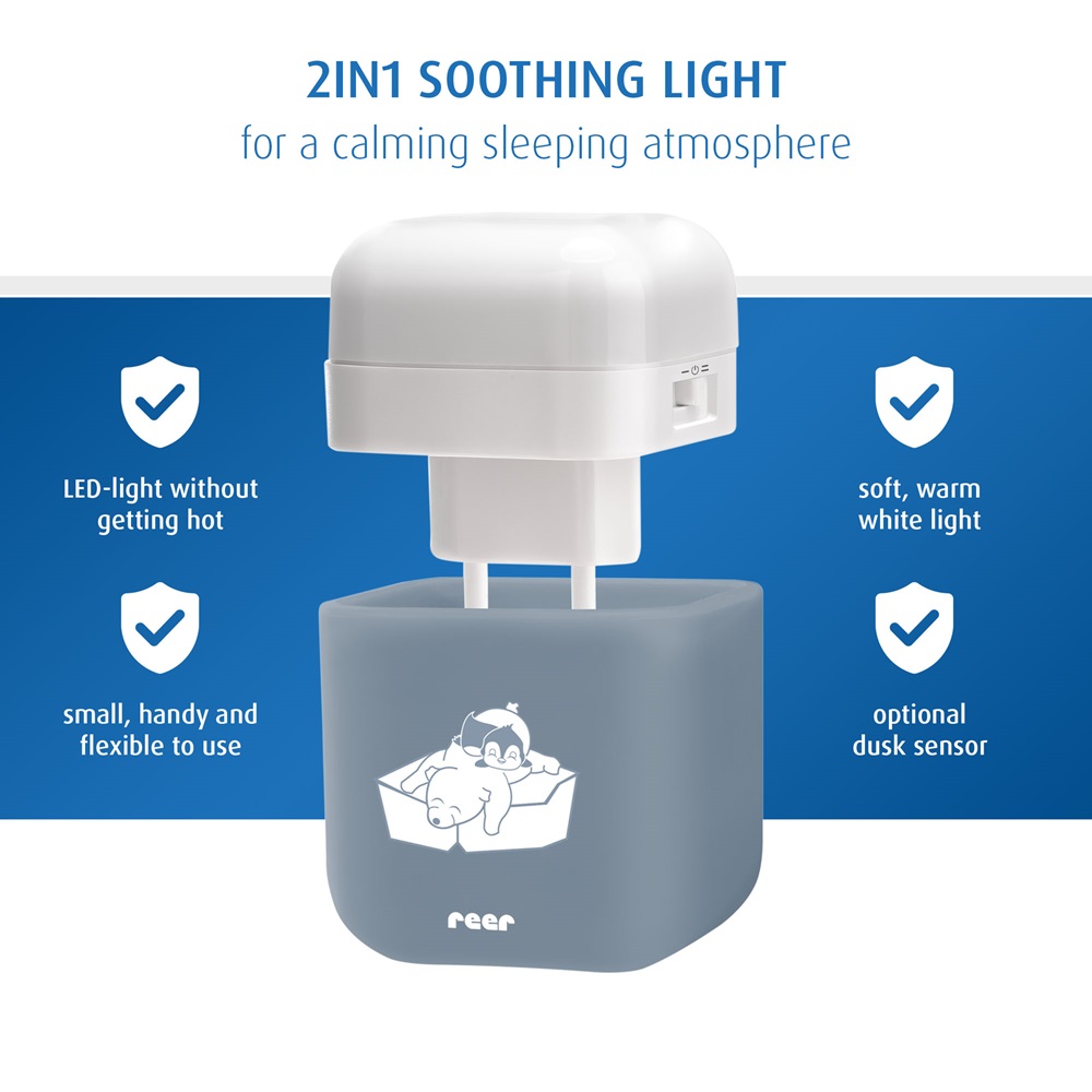 Lasten Yövalo - Reer Sleeplight 2-in-1 Blue
