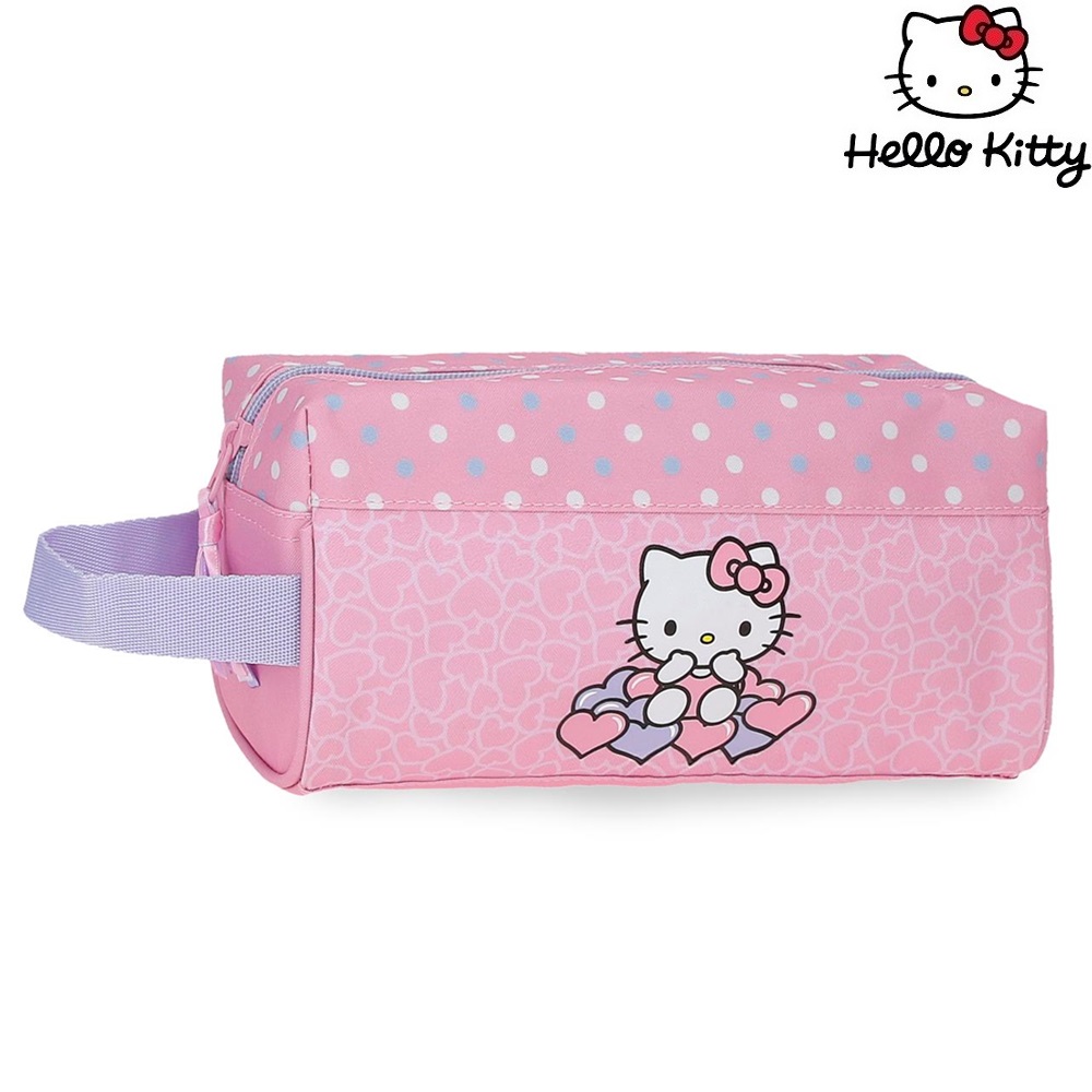 Lasten toilettilaukku Hello Kitty Hearts and Dots