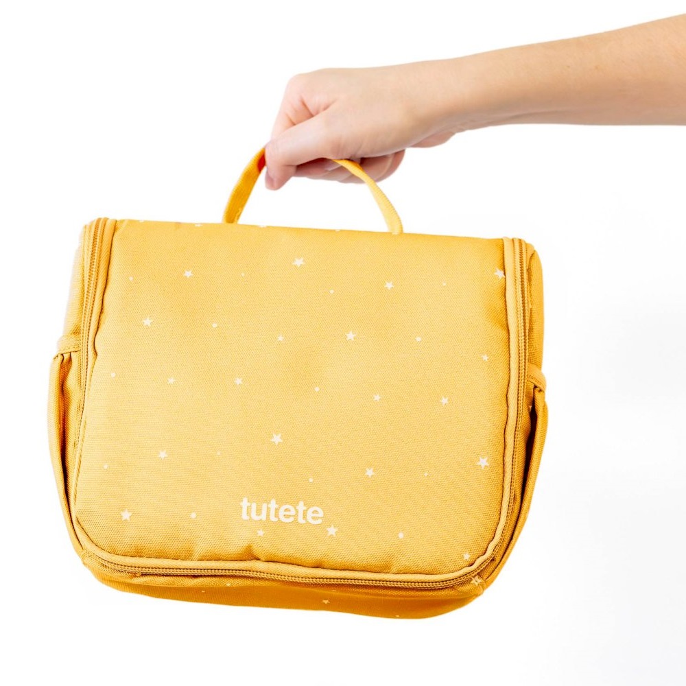 Lasten Toilettilaukku - Tutete Stars Mustard