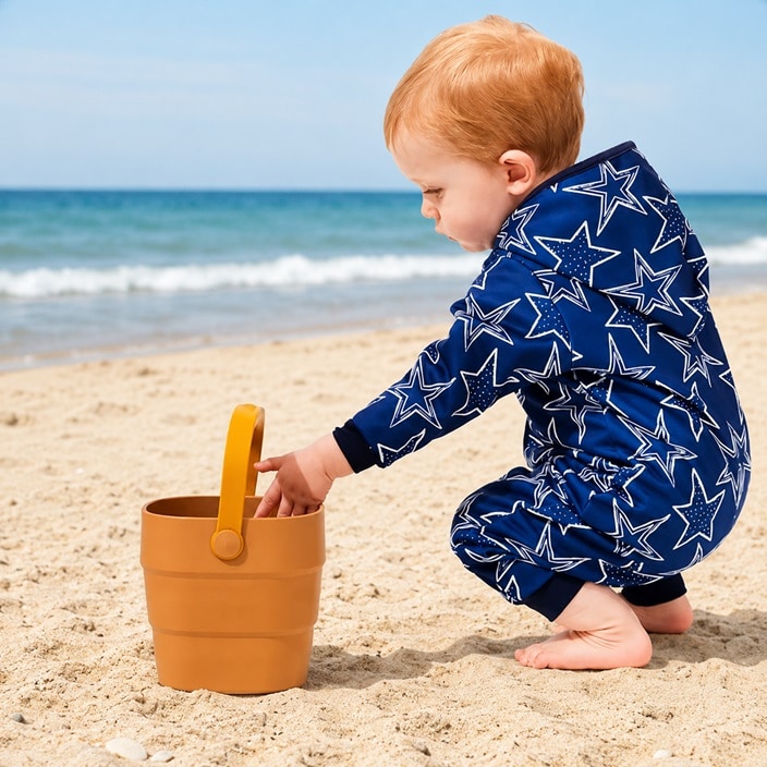 Vauvan Haalari - SplashAbout After Swim Onesie Stars