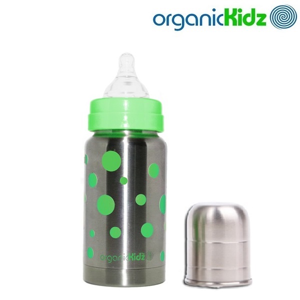 Termos-tuttipullo OrganicKidz Green Dots