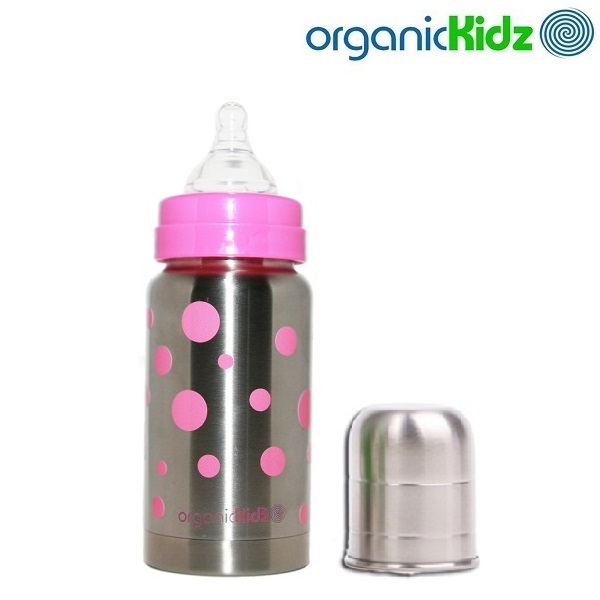 Termos-tuttipullo OrganicKidz Pink Dots