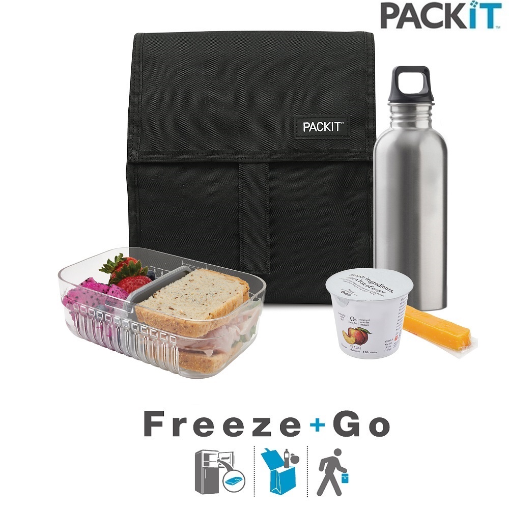 Kylmälaukku PackIt Freezable Lunch Bag Black