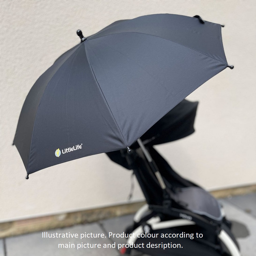 Aurinkovarjo vaunuihin ja rattaisiin LittleLife Buggy Parasol Grey