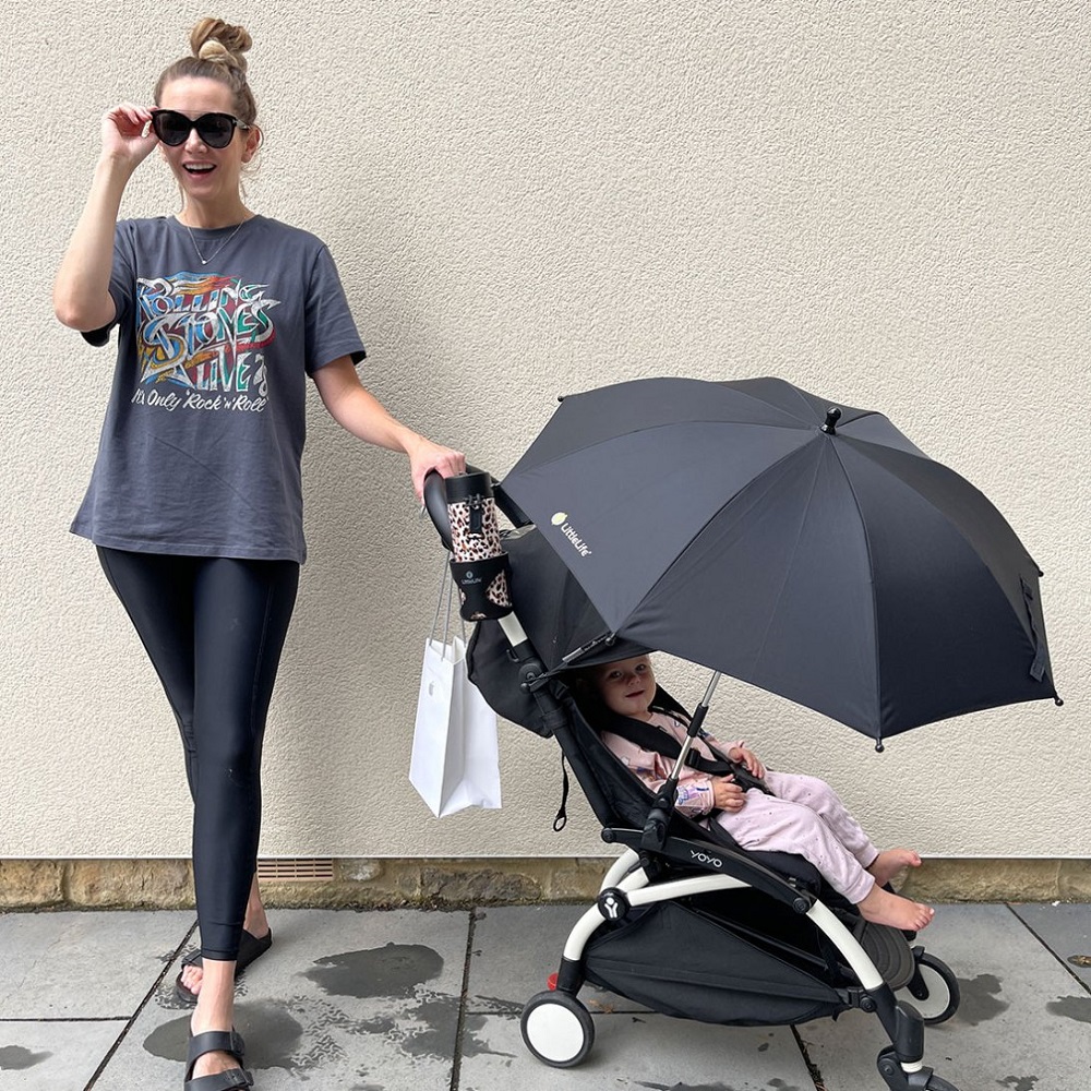 Aurinkovarjo vaunuihin ja rattaisiin LittleLife Buggy Parasol Black