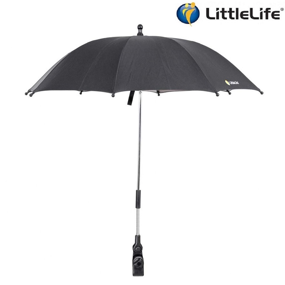 Aurinkovarjo vaunuihin ja rattaisiin LittleLife Buggy Parasol Black