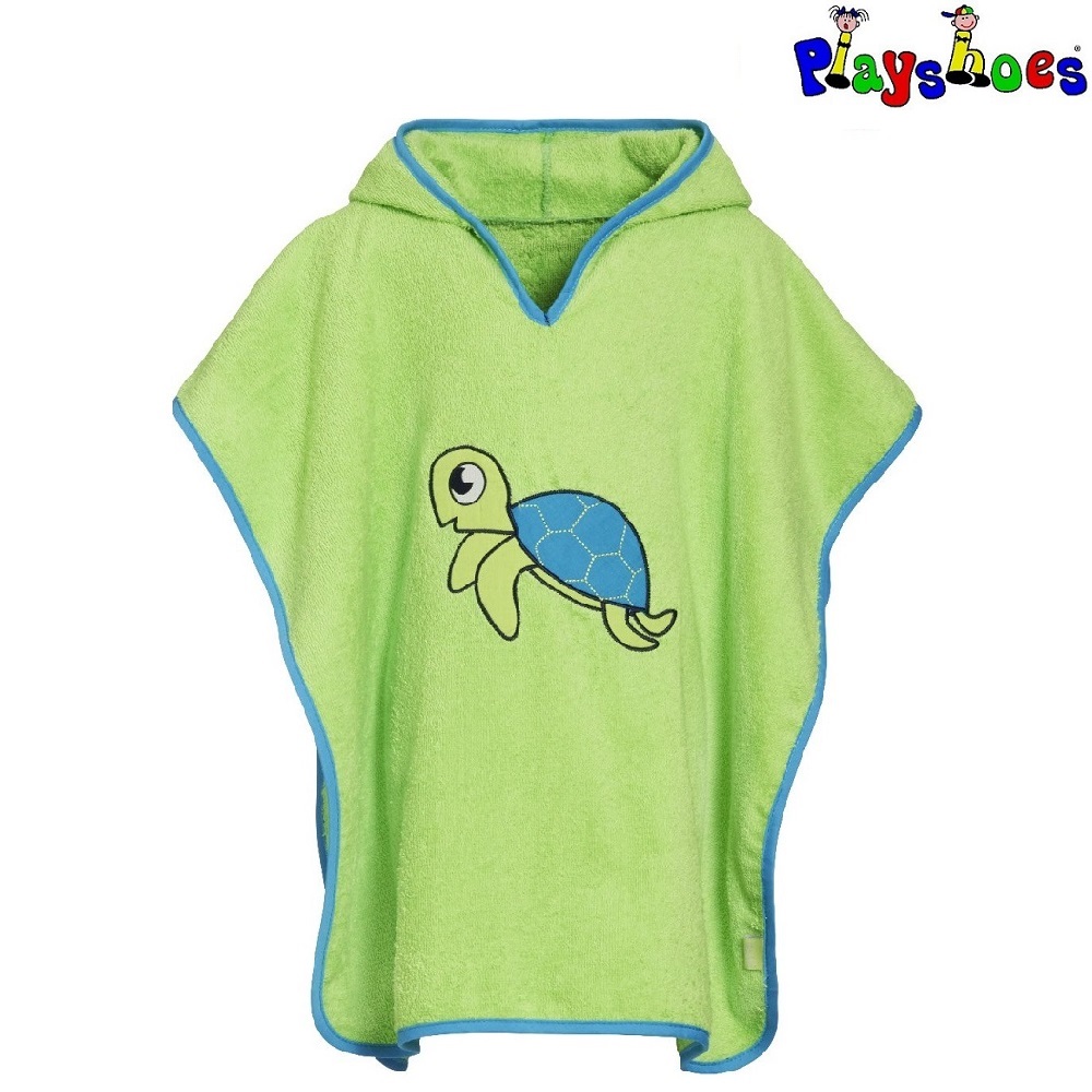 Lasten huppupyyhe Playshoes Turtle vihrea