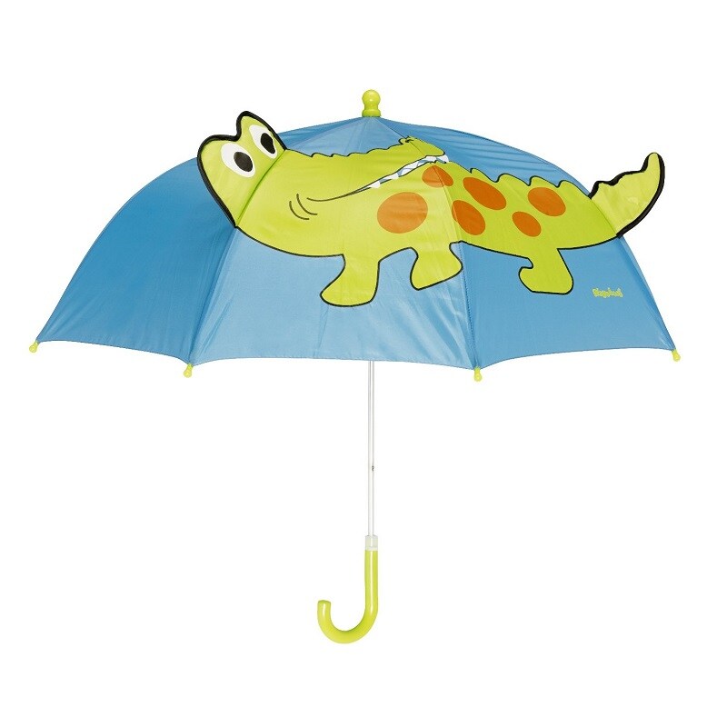 Paraply barn Playshoes Blått med grön krokodil