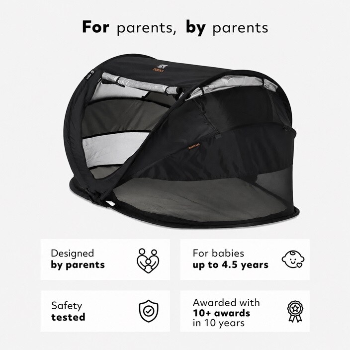 Lasten Matkasänky - Deryan Toddler Luxe Black