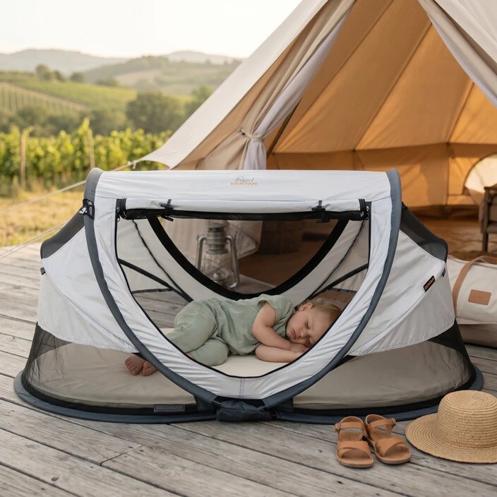 Lasten Matkasänky - Deryan Toddler Luxe Silver