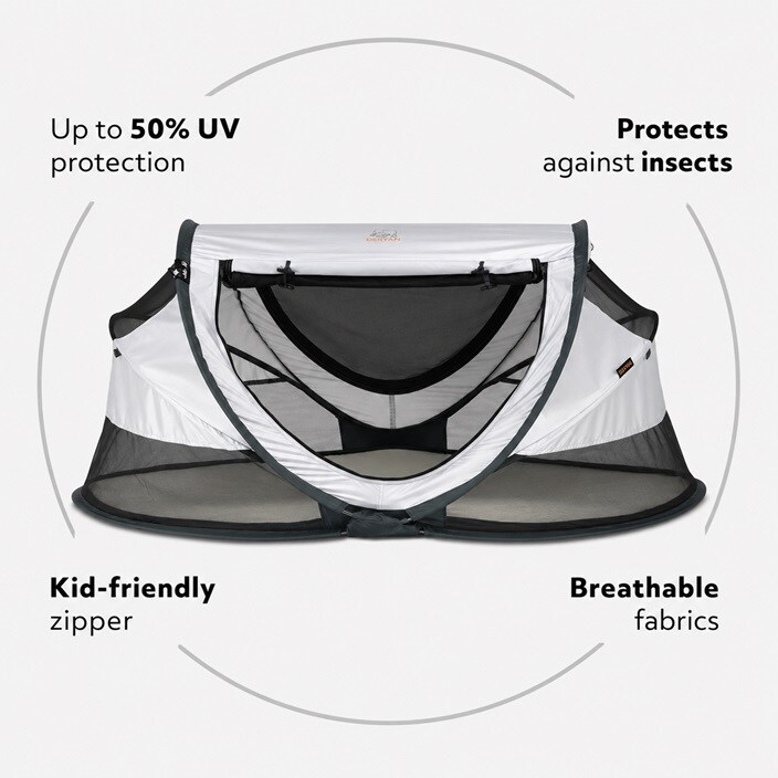 Lasten Matkasänky - Deryan Toddler Luxe Silver
