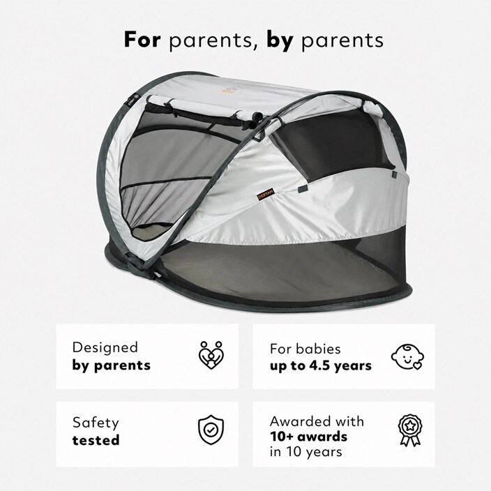 Lasten Matkasänky - Deryan Toddler Luxe Silver