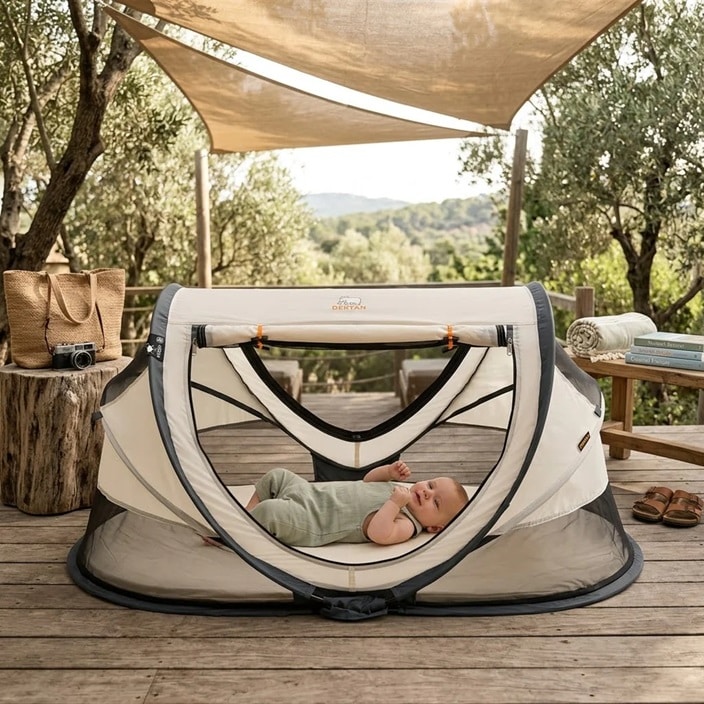 Lasten Matkasänky - Deryan Toddler Luxe Creme