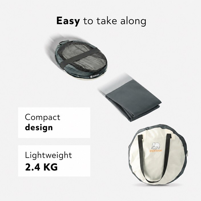 Lasten Matkasänky - Deryan Toddler Luxe Creme