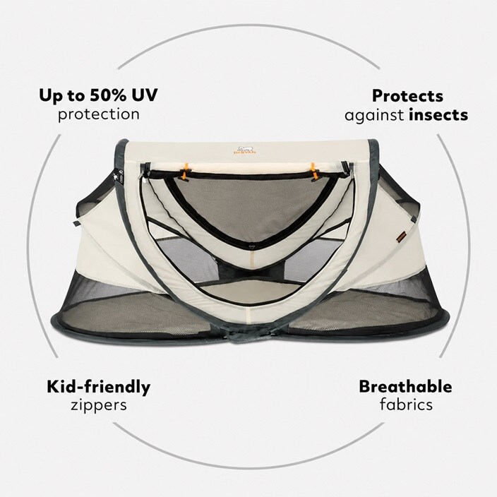 Lasten Matkasänky - Deryan Toddler Luxe Creme