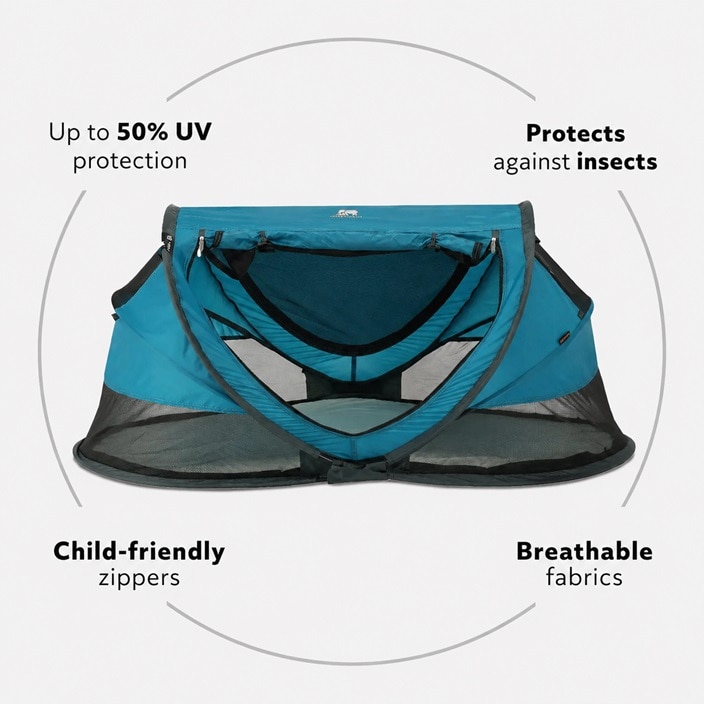 Lasten Matkasänky - Deryan Toddler Luxe Ocean Blue