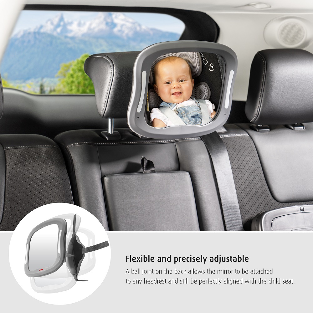 Vauvan autopeili Reer BabyView LED