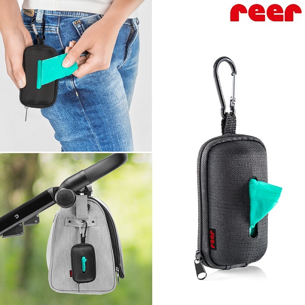 Vaippapussit ja kotelo Reer musta Nappy bag