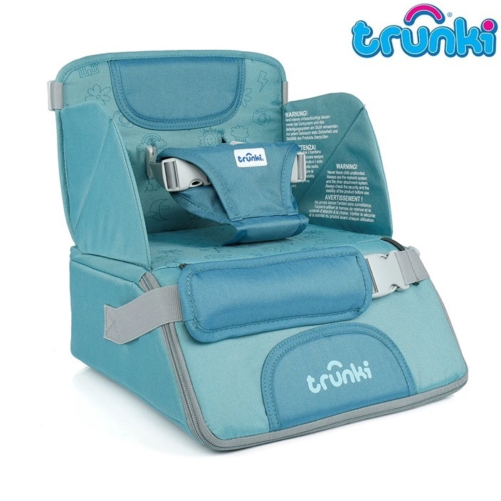 Matkasyöttötuoli Trunki Dining Booster Blue