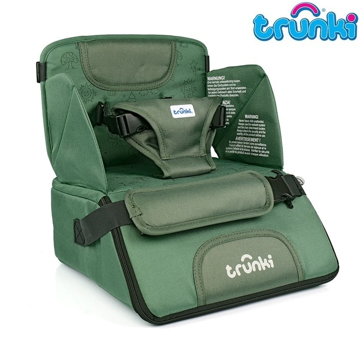 Matkasyöttötuoli Trunki Dining Booster Green