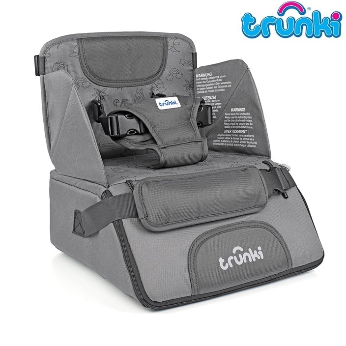 Matkasyöttötuoli Trunki Dining Booster Grey