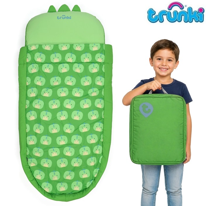 Lasten Puhallettava Matkasänky - Trunki BedTime Explorer Dudley the Dinosaur