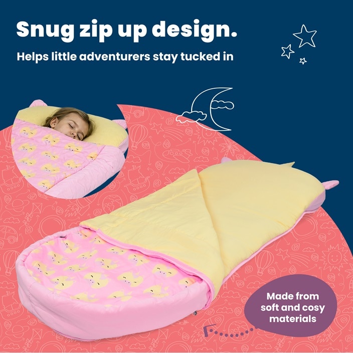 Lasten puhallettava matkasänky Trunki BedTime Explorer Una Unicorn