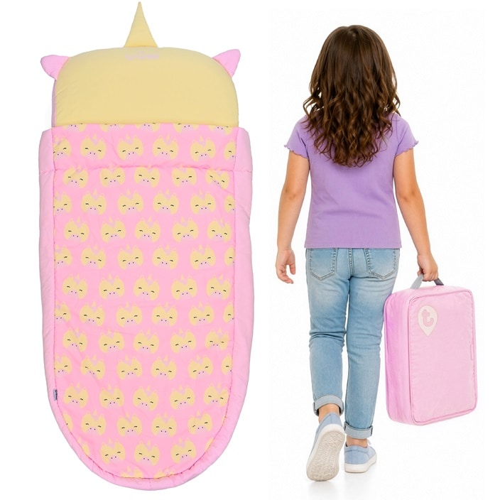 Lasten puhallettava matkasänky Trunki BedTime Explorer Una Unicorn