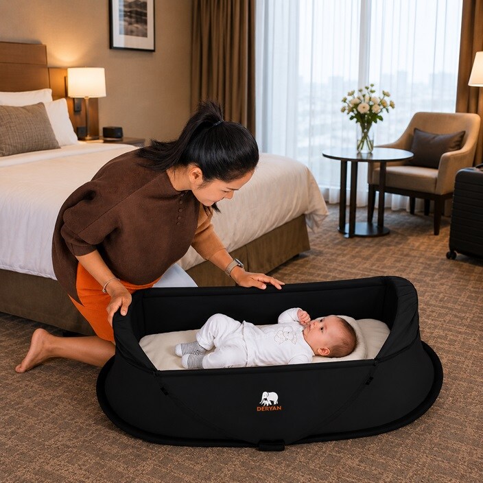 Vauvan Matkasänky - Deryan Infant Baby Black