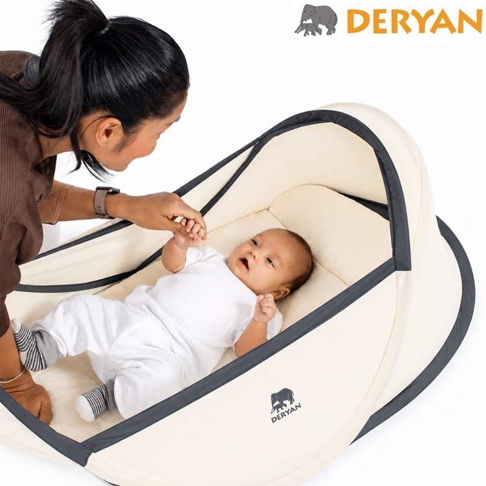Vauvan Matkasänky - Deryan Pop-Up Infant Baby Cream