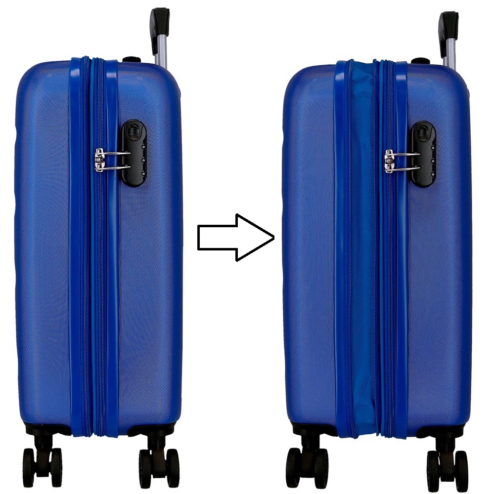 Lasten matkalaukku Roll Road Flex Expandable Blue