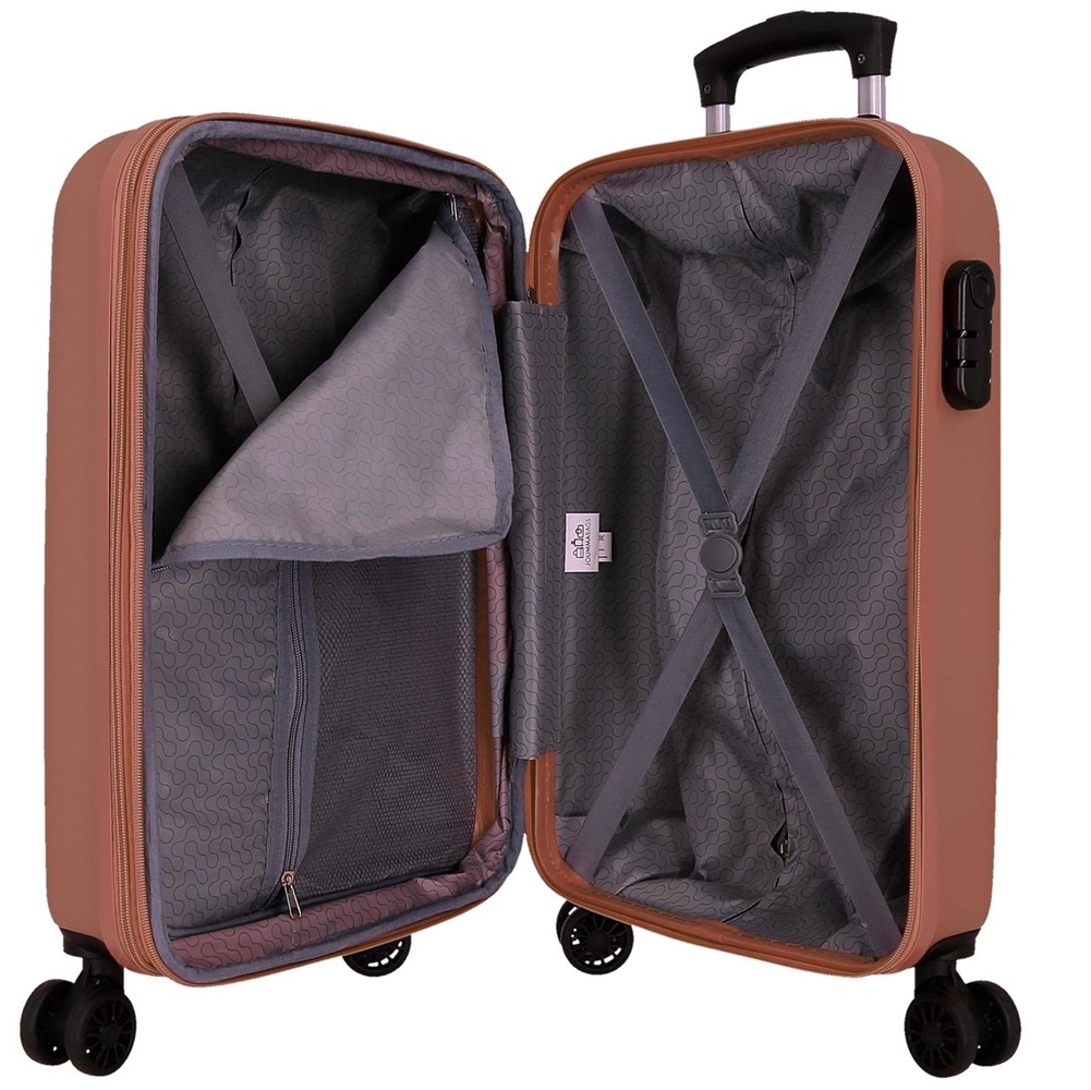 Lasten matkalaukku Roll Road Flex Pink