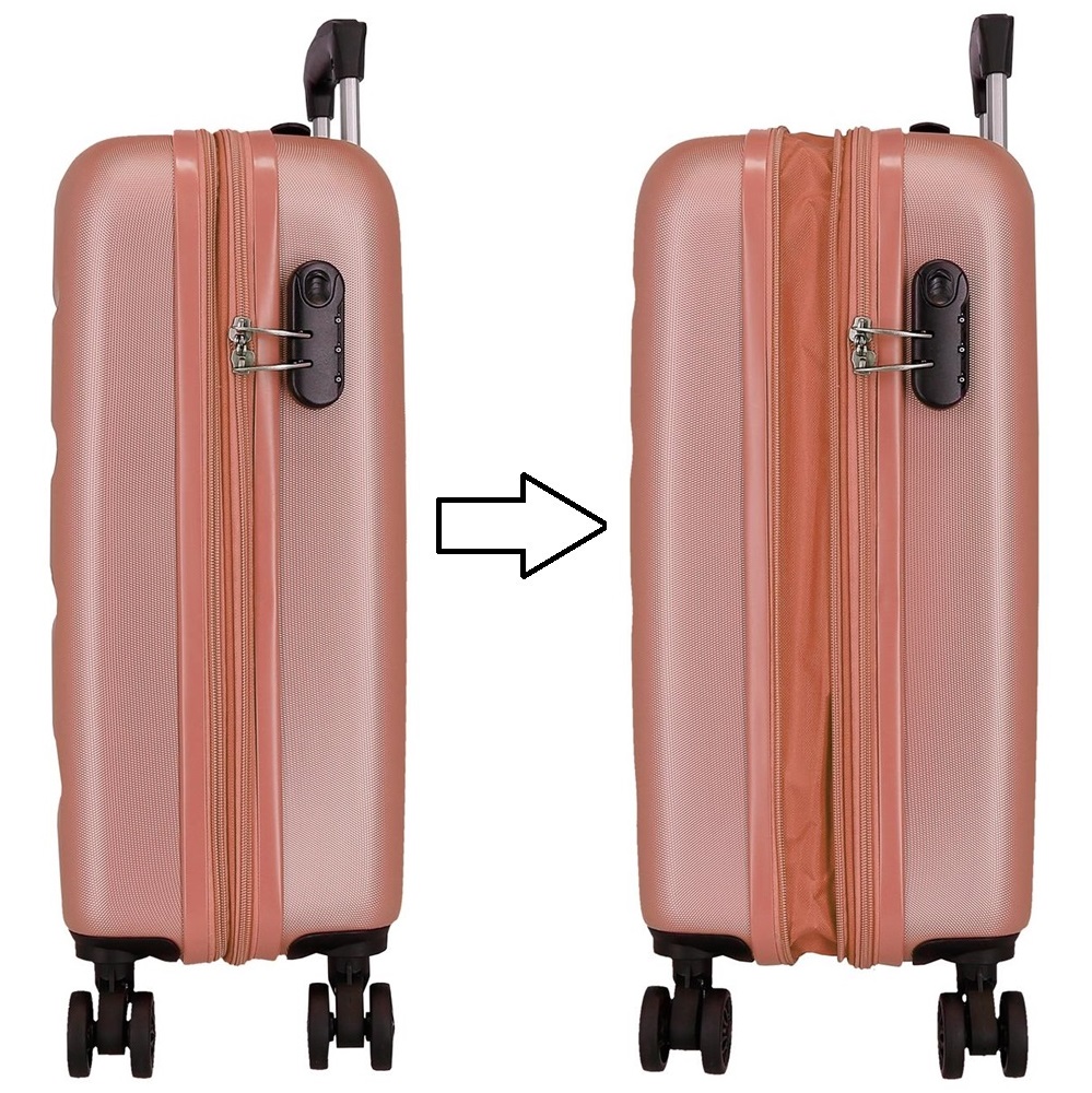 Lasten matkalaukku Roll Road Flex Pink