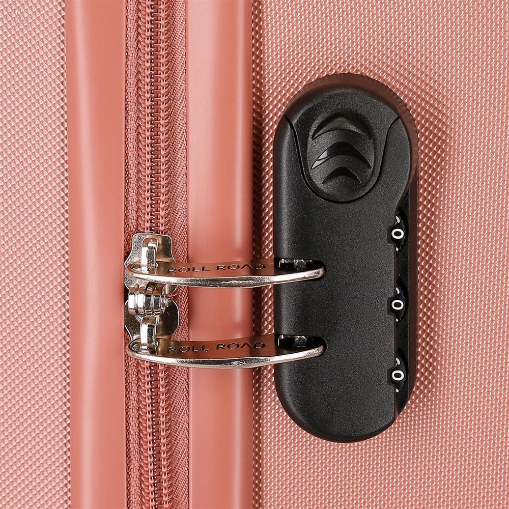 Lasten matkalaukku Roll Road Flex Pink