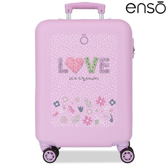 Lasten matkalaukku Enso Love Ice Cream Purple