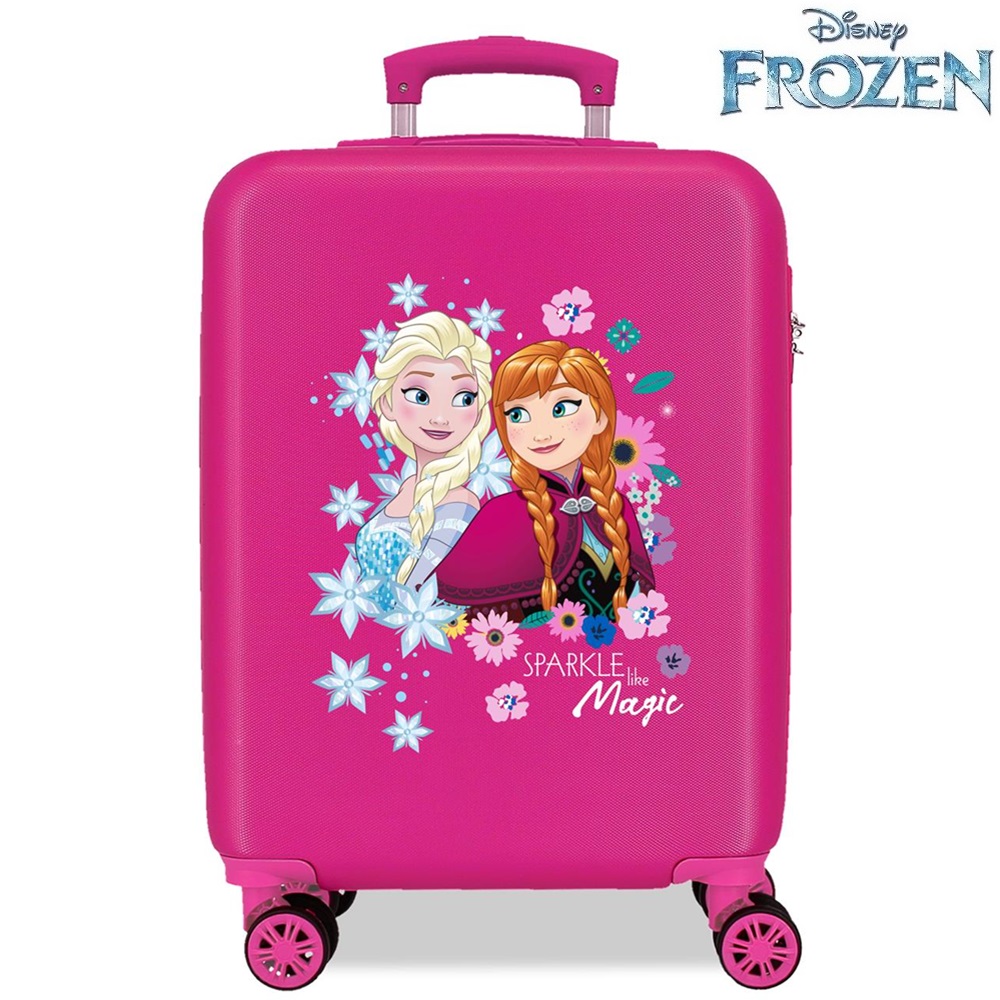 Lasten matkalaukku Frozen Sparkle Like Magic Pink