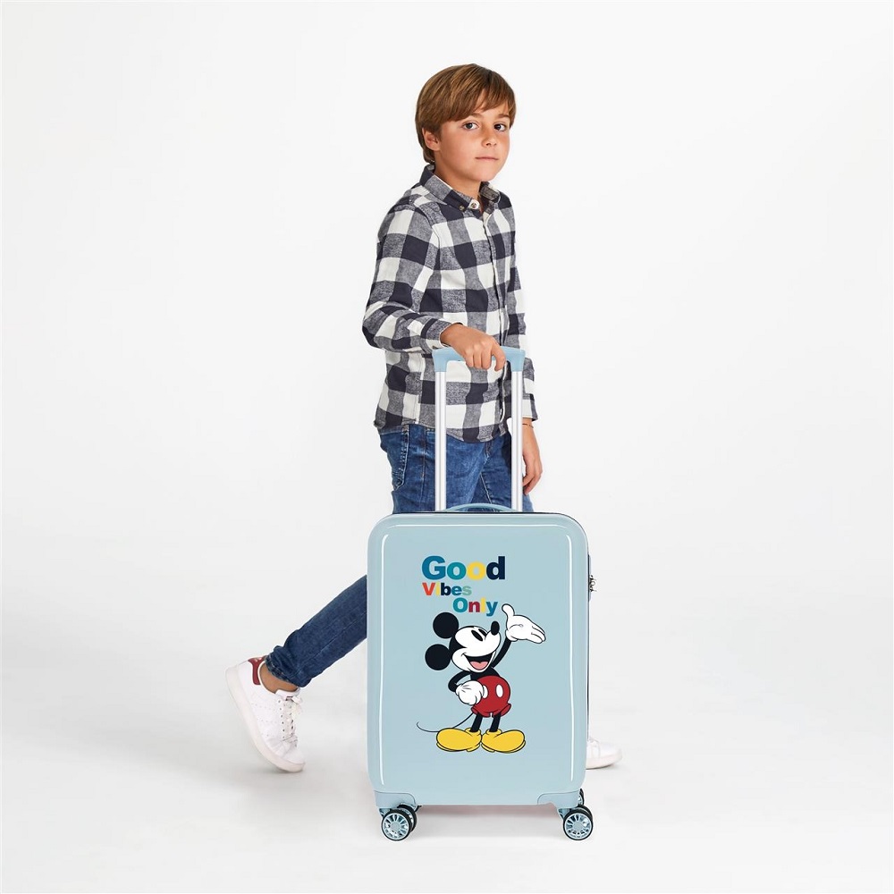 Lasten matkalaukku Mickey Mouse Good Vibes Only