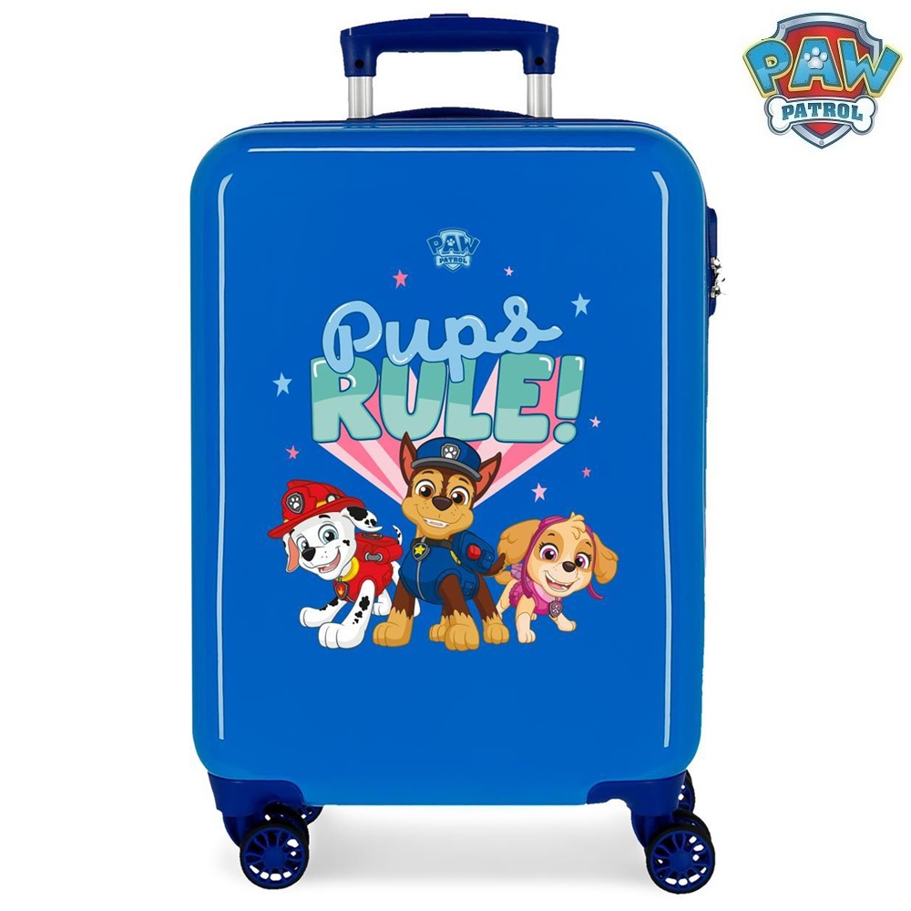 Lasten matkalaukku Paw Patrol Pups Rule Blue Lasten matkalaukku Paw Patrol Pups Rule Blue