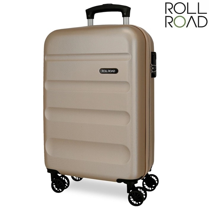 Lasten matkalaukku Roll Road Flex Expandable Beige