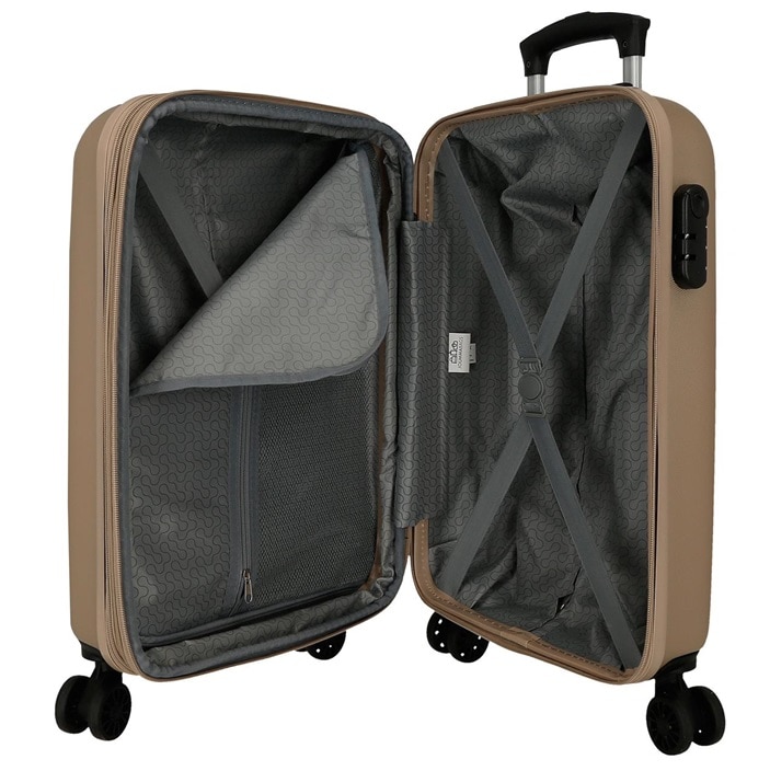 Lasten matkalaukku Roll Road Flex Expandable Beige