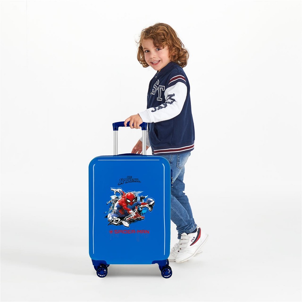Lasten matkalaukku Spiderman Geo Blue