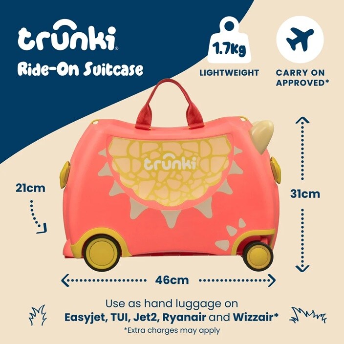 Lasten Matkalaukku - Trunki Glide Dylan the Dragon
