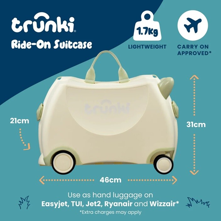 Lasten Matkalaukku - Trunki Glide Ivory White