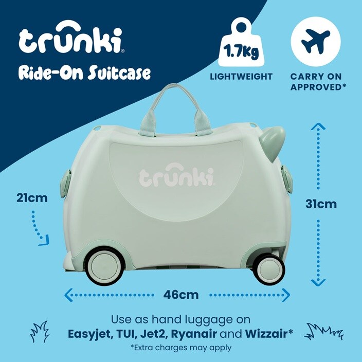 Lasten Matkalaukku - Trunki Glide Sage Green