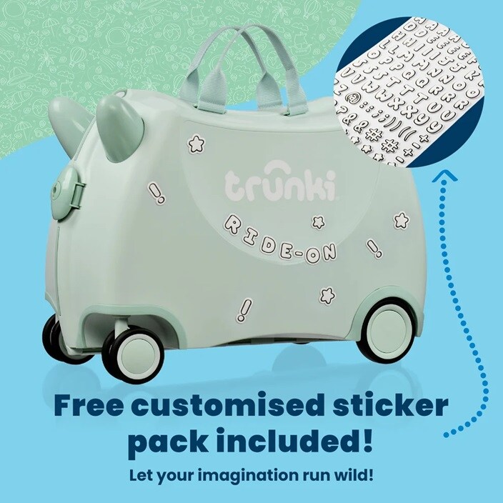 Lasten Matkalaukku - Trunki Glide Sage Green