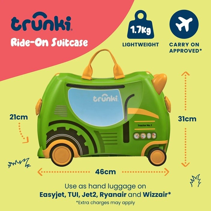 Lasten Matkalaukku - Trunki Glide Tilly the Tractor